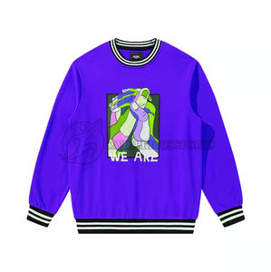 เสื้อสเวตเชิ้ตคอกลมแบบสบายๆ สั่งทำขายส่ง พิมพ์ลายด้วยความร้อน สีพื้นเรียบ สำหรับฤดูหนาว ผู้ชาย แห้งเร็ว - Product Image 1