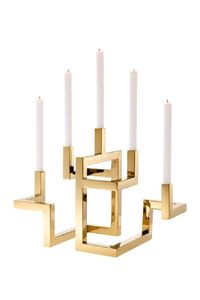 Wholesale Handmade High Quality Candlestick Gold <b>Glass</b> Metal <b>Candle</b> Stick Luxury <b>Candle</b> Jar <b>Holder</b> for Home Decoration - Product Image 2