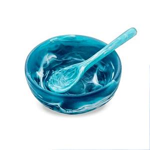 Bol de service en résine décoratif antique moderne, fait à la main, poli, d'origine indienne, écologique, lavable au lave-vaisselle, pour les fêtes - Product Image 5