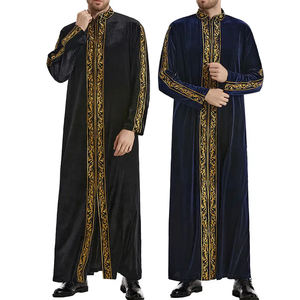 Vêtements islamiques de haute qualité Daffah Thobes, vente en gros, Jubba marocaine pour hommes, Thawb, Thobe, Kaftan, Qamis d'hiver, grande taille, respirant - Product Image 2