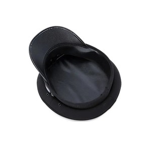 Casquette tactique noire brodée à bord de ruban de style britannique pour hommes avec badge en métal et béret de qualité supérieure - Product Image 2