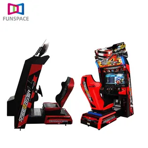 Arcade Simulador de coche de carreras de velocidad 4 máquina de juego de la moneda operado juegos de coche rápido de carreras furioso para la zona de juego