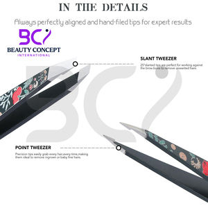Pinzas para Cejas de Acero Inoxidable de 2 Piezas, Marca Slant Point, Duraderas, para Eliminar Vello Encarnado, a un Precio Razonable - Product Image 5