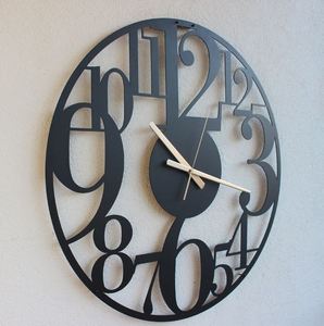 Horloge murale en métal doré Horloge murale extra large Montre surdimensionnée silencieuse Horloge murale en or unique Art Home Decor House warming indoor - Product Image 4