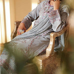 Collection brodée pour vente en ligne, vente en gros personnalisée, costume pakistanais pour femmes en 3 pièces, vêtements décontractés - Product Image 4