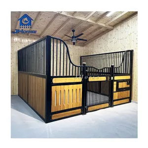 New Design Luxury European Style Indoor Swing Horse Barn Box Stall Fronts Gates