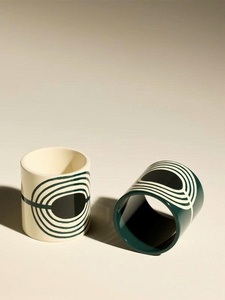 Juego de Portavasos de Laca de la Colección Home Decorators, Servilletero Artesanal, Organizador de Mesa para Servicio de Bebidas en Hoteles y Restaurantes - Product Image 2