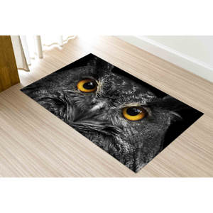 Tapis imprimé tendance, motif hibou animalier, style ferme, pour bureau, mariage, grand format 3D, en chenille - Product Image 5
