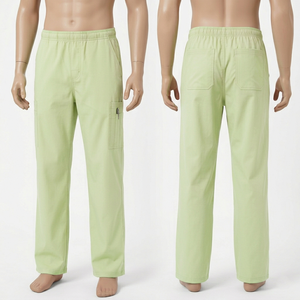 Pantalon de travail pour hommes, 180 GSM, tissu en polycoton respirant de qualité supérieure, vert clair, style cargo, étiquette personnalisée - Product Image 1