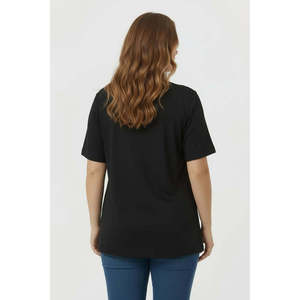 Printed Plus Size <b>Sequin</b> Detailed <b>T</b>-<b>Shirt</b> Black - Product Image 5