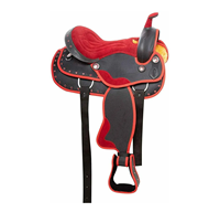 Selle et bride pour cheval en cuir anglais, fabriquées à la main, personnalisables, selle de course 4 saisons pour le barrel racing avec logo personnalisé
