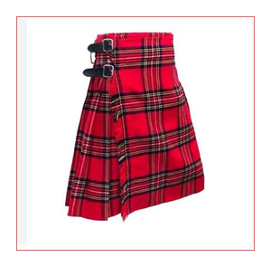 Style ethnique Hommes Femmes Ecosse Tartan Kilt Highland Kilt Jupe en coton écossais traditionnel National Scottish Apparel - Product Image 1