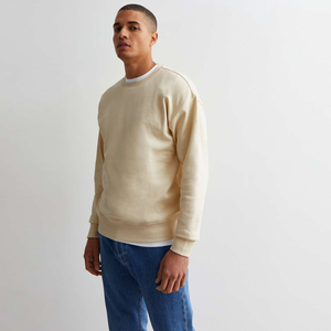 Nouveau design, vente en gros, sweat-shirt pour homme de haute qualité, logo personnalisé, polyester/coton, polaire, col rond, couleur unie, hiver, écologique - Product Image 1