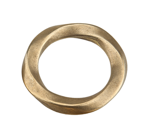 <b>Brass</b> Twisted <b>Ring</b> No.219 Cast Solid <b>Brass</b> Hardware Inner Diameter 20/22/27/33/37/42mm for Leather Craft Bag Strap Belt Making - Product Image 3