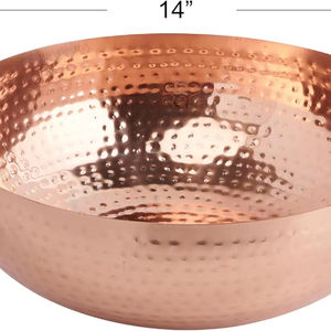 Bol de spa de pédicure en cuivre à finition antique pour massage et relaxation des pieds, parfait pour les professionnels de salon - Product Image 1