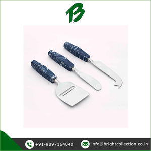 Ensemble de fromage à manche en marbre bleu de bonne qualité au prix raisonnable disponible pour les acheteurs en gros Origine de l'Inde - Product Image 3