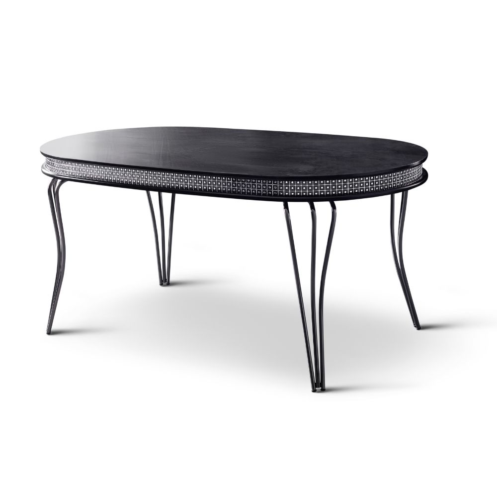 White Marble / Black Metal