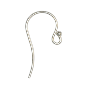 Fil d'oreille en argent sterling avec boule de 2mm Boucles d'oreilles pendantes en argent sterling Crochets Boucles d'oreilles pour la fabrication de bijoux à bricoler soi-même - Product Image 4