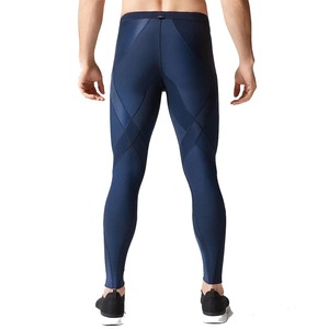 Pantalones deportivos de compresión para hombre para entrenamiento atlético para correr personalizados, mallas de compresión elásticas de 2 vías de poliéster Spandex - Product Image 2