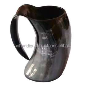 Handcrafted Classic Buffalo Horn Mug Best Price Handmade Viking Drinking Horn Engraved Beer Wine Milk Mug <b>Plastic</b> <b>Glasses</b> India - Product Image 6
