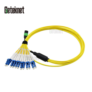 Cable de Conexión de Fibra Óptica GETEKnet OEM MTP MPO de 8, 12 y 24 Núcleos OM3 OM4 <span class=keywords><strong>OM5</strong></span> Macho/Hembra, MPO a LC Uniboot LSZH, Certificado CE/ROHS - Product Image 4