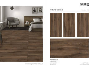 Baldosas de porcelana de cerámica antideslizantes mate rústicas modernas 600*1200 600*600 para villas y escuelas - Product Image 5