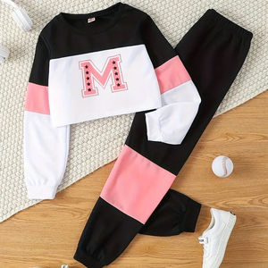 ชุดเสื้อสเวตเตอร์คอกลมแขนยาวพิมพ์ลายตัวอักษรชุดแฟชั่นสำหรับฤดูใบไม้ผลิและฤดูใบไม้ร่วง - Product Image 2