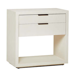 Commode <span class=keywords><strong>de</strong></span> chevet à 2 tiroirs avec rangement et glissières à fermeture douce - Product Image 6
