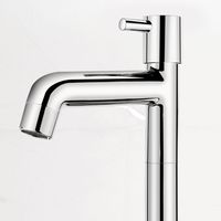 Robinet de lavabo haut à col long de 12 pouces en alliage de zinc durable, à montage sur plan, pour évier de cuisine et de salle de bain modernes