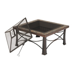 Accesorios de jardín de alta venta Chimenea de decoración de pozo de fuego elegante para el hogar y el hotel Fire Pit Dark pits soporte galvanizado - Product Image 2