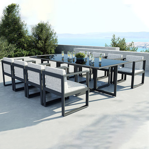 Modern Portable Ceramic Outdoor <b>Dining</b> Tables and <b>Chairs</b> for Apartment and Hotel Use - Product Image 4