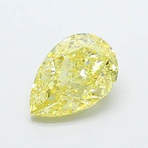 Diamant de laboratoire jaune clair fantaisie VS1 de 2,03 ct en forme de poire - Product Image 1