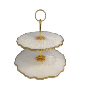 Soporte Plegable Multifuncional de Alta Calidad para Pasteles con Acabado en Madreperla, Juego de Dos, para Bares y Cafeterías - Product Image 6