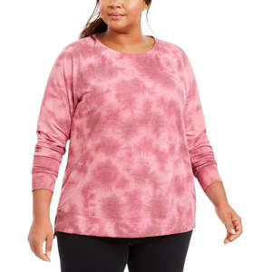 Felpa con Cappuccio Oversize da Donna Ideology, Taglia Extra Large, Viola Tie-Dye, Design Invernale Ultima Moda - Product Image 1