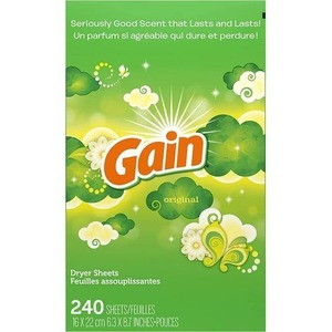 Gain <b>Dryer</b> <b>Sheets</b> Laundry <b>Fabric</b> <b>Softener</b>, Original Scent, 240 Count - Product Image 6