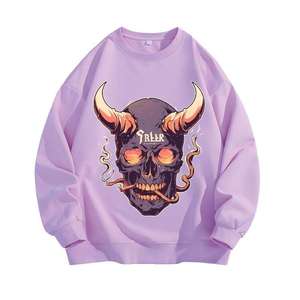 2025 nuevo estilo logotipo personalizado 330g impresión Digital 100% algodón sólido invierno hombres polar pulóver sudadera de peso pesado - Product Image 3