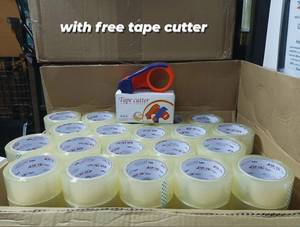 Acrylic Adhesive Single Sided Clear BOPP Pressure Sensitive Waterproof Strong Tack Industrial Grade Export <b>Box</b> Warehouse <b>Tape</b> - Product Image 3
