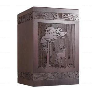 Nouvel arrivage d'urnes de crémation en bois de dernière conception, meilleures ventes, sculpture à la main, pot de cendres humaines de qualité supérieure, meilleur fournisseur de services funéraires - Product Image 1