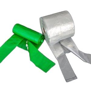 Vietnam ODM Supplier's T-Shirt Bag <b>Roll</b> Polythene Packaging for <b>Fruit</b> Vegetable Storage Zipper Bag with Print Low-Cost Option - Product Image 2