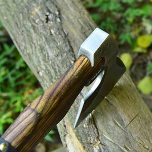 Wholesale Customized High Quality OEM ODM Service Viking <b>Axe</b> with Damascus Carbon Steel Blade and Wood Handle Hatchet <b>Camping</b> - Product Image 3