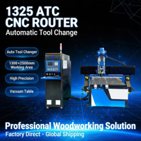 Routeur CNC ATC HQD 4*8 pieds 9 kW pour le travail du bois, machine de découpe pour armoires, portes, meubles, avec pompe Syntec 3 axes haute précision