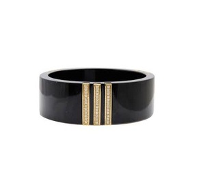 Hot Selling Fashion Jewelry Resin <b>Bangle</b> Black White Resin <b>Bangle</b> <b>Bracelet</b> Luxury Look for Wedding Patty Use Handmade Product - Product Image 5