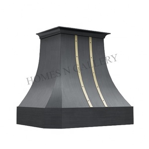 Hotte de cuisine murale personnalisée faite à la main en acier inoxydable multicolore, style cheminée, pour cuisinière, dernière nouveauté - Product Image 2