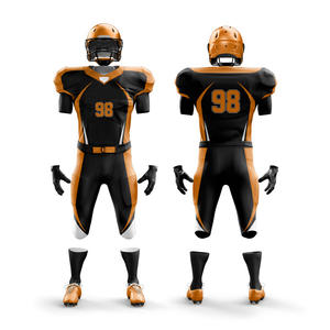 Vêtements de sport personnalisés de la meilleure qualité 100% polyester pour les équipes de football américain avec manches courtes et couleurs différentes - Product Image 2