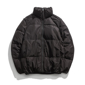 Chaqueta acolchada clásica para hombre con cierre de cremallera, ropa de abrigo acolchada ligera y cálida para invierno y otoño - Product Image 3