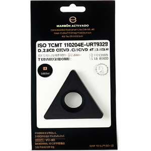 ISO TCMT 110204E-URT9325 D.2.8mm MT-CVD Inserto de Torneado Indexable Recubierto, Paquete de 10 para Herramientas de Torneado - Product Image 2