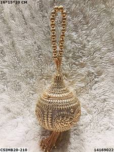 Bolso de noche de embrague de metal elegante hecho a mano para damas Embragues hechos a mano de diseñador nupcial para mujer - Product Image 2