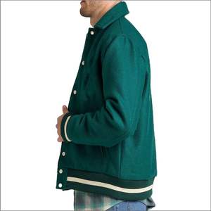 Chaqueta Universitaria de Invierno para Hombre, Nueva, de la Mejor Calidad, con Logotipo Bordado Personalizado, Cuello Alto, Diseño Sólido, Impermeable - Product Image 3