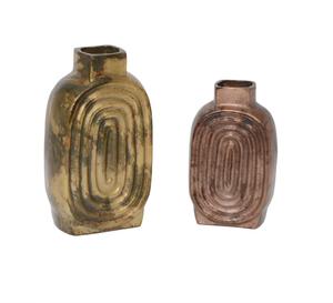 Aesthetic Arch Shape Ribbed Texture Tabletop <b>Bud</b> <b>Vase</b> Minimalist Luxury Living Room Decor Grooved U Shape Textured Arch Design - Product Image 2