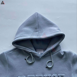 Nouvel arrivage de sweats à capuche gaufrés d'hiver 100% coton à séchage rapide de style streetwear conception OEM personnalisée coupe régulière à vendre - Product Image 5